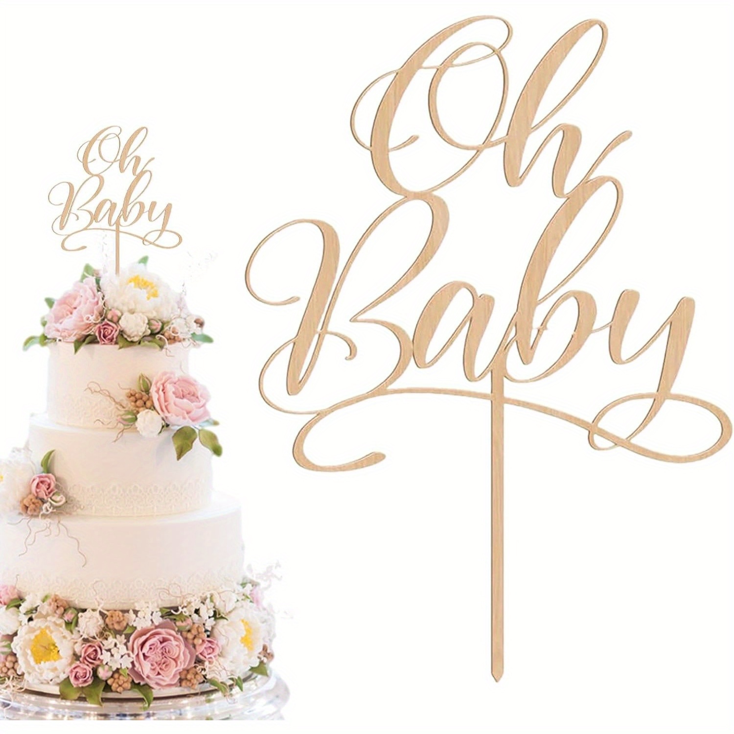 Baby Nursery Letters - 1 pc oh Baby - Wooden