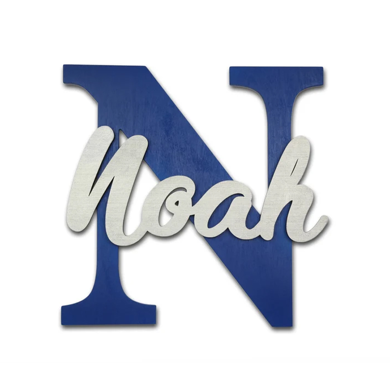 Baby Nursery Letters - Wooden Letters, Baby Nursery Wall Hanging