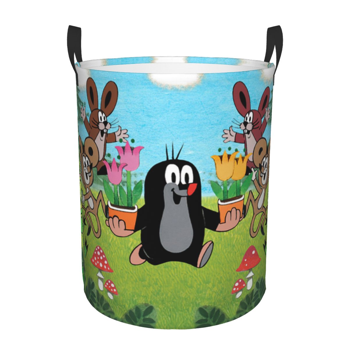 Baby Nursery Items - Happy Mole Laundry Basket Collapsible Cartoon