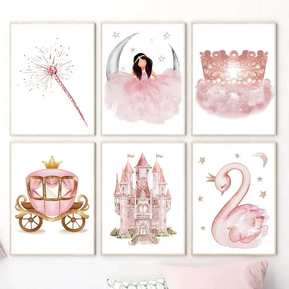 Baby Nursery Pink - （2D Canvas painting） Canvas Painting Wall
