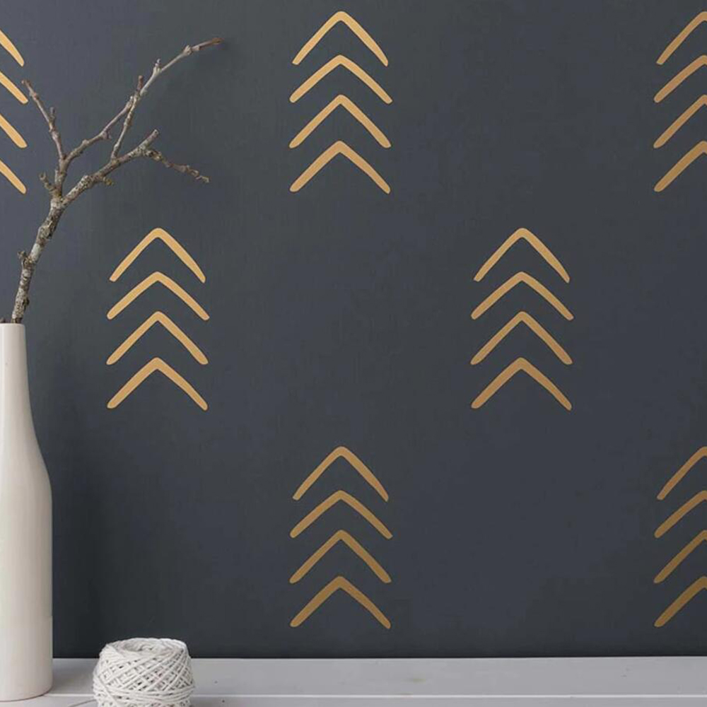 Baby Nursery Vinyl Wall Stickers - 28Pcs Geometric Unique Arrow Wall Sticker