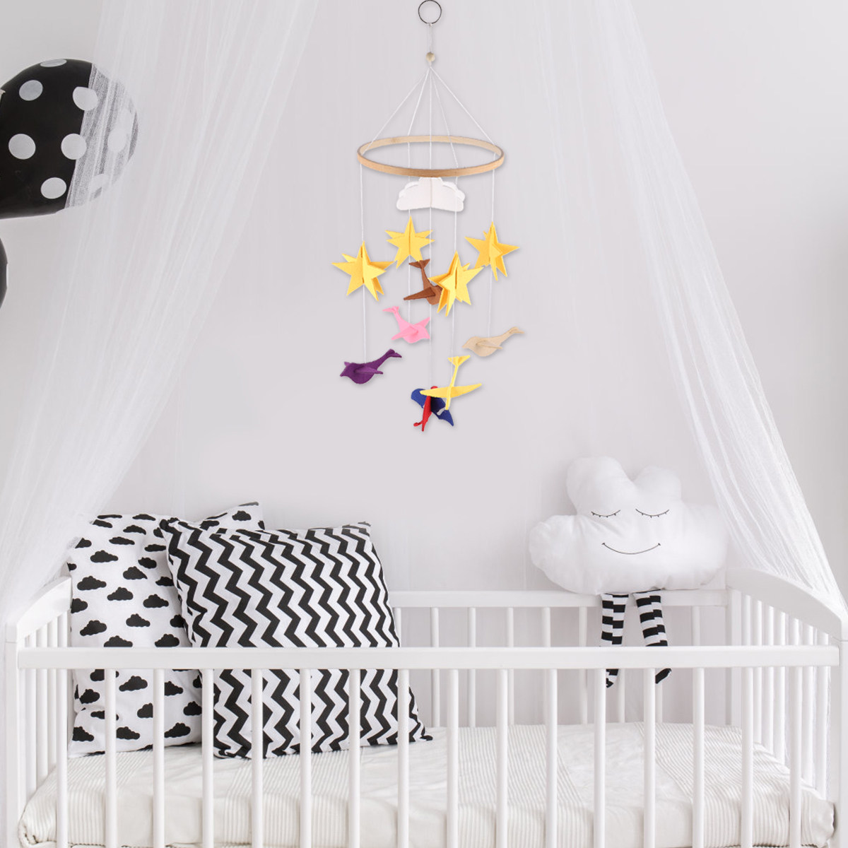 1Pcs Baby Crib Hanging Decorat - Baby Nursery Decor Girl recension och pris