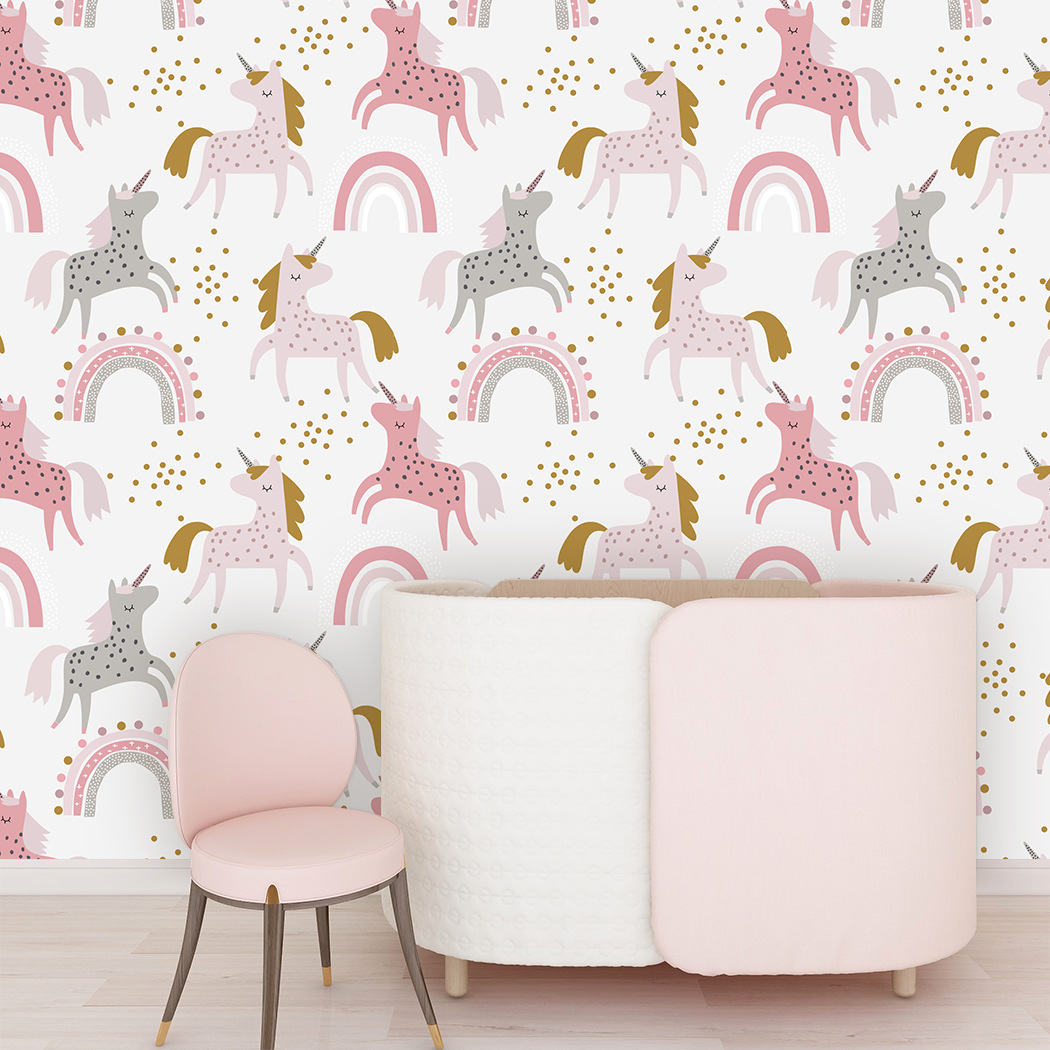 Nursery Wallpaper Baby Girl Bo - Baby Nursery Vinyl Wall Stickers recension och pris
