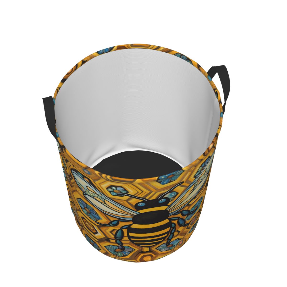 Bee And Honeycomb Print Laundr - Baby Nursery Hamper recension och pris
