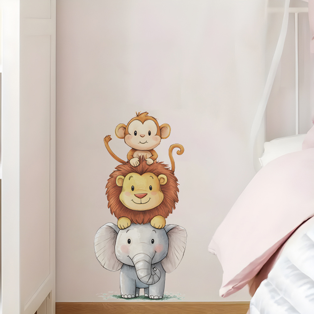 Cute Forest Animals Wall Stick - Baby Nursery Vinyl Wall Stickers recension och pris