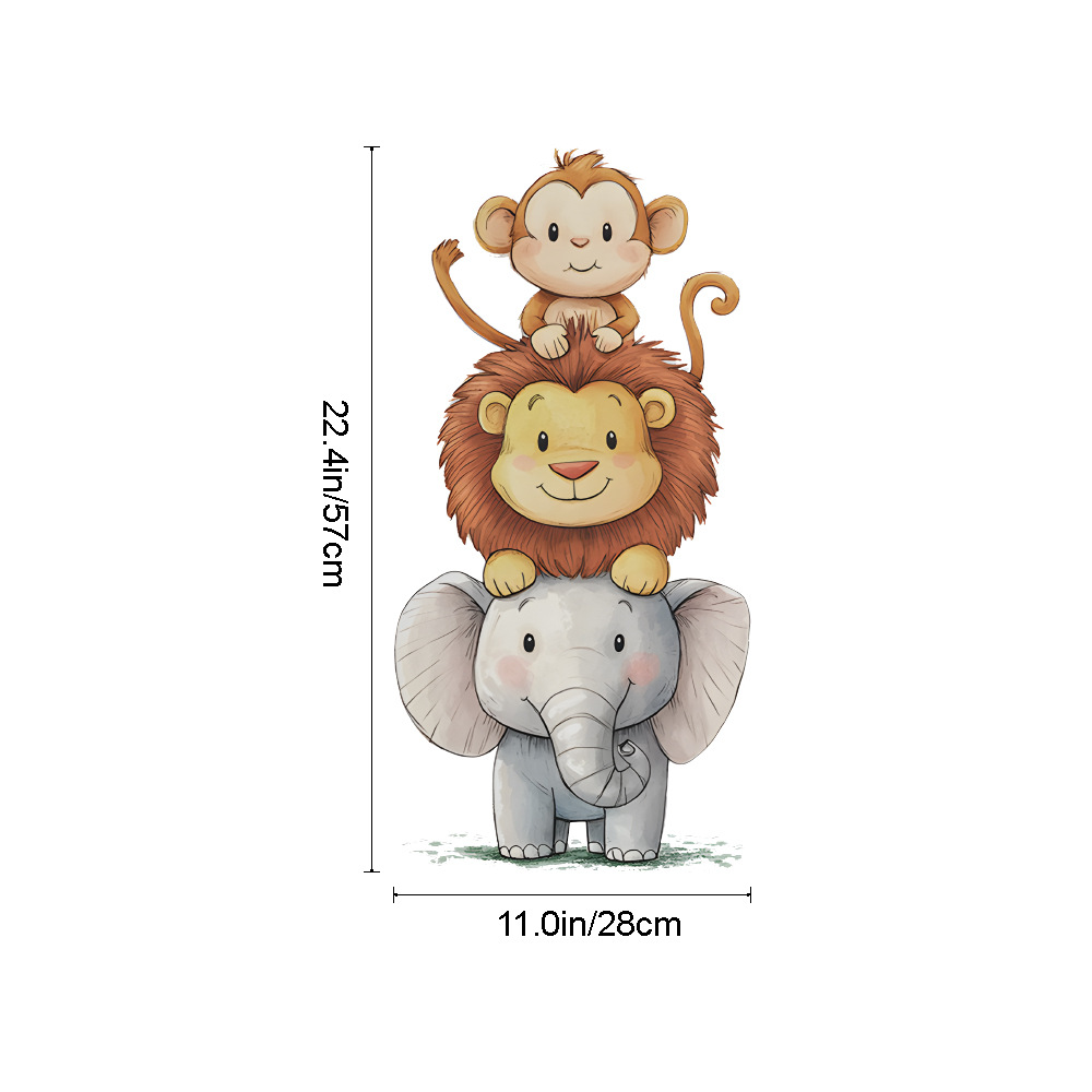 Cute Forest Animals Wall Stick - Baby Nursery Vinyl Wall Stickers recension och pris