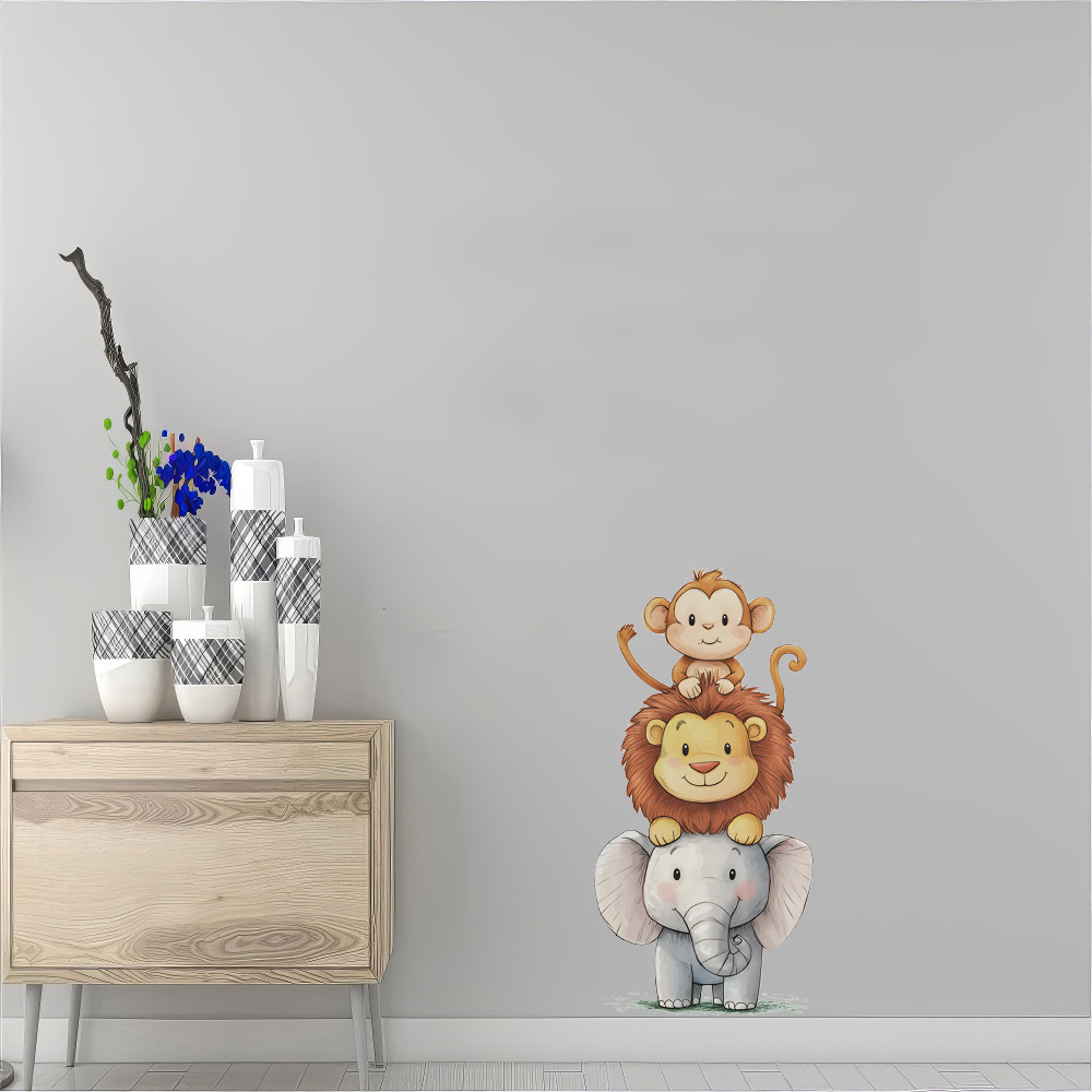 Cute Forest Animals Wall Stick - Baby Nursery Vinyl Wall Stickers recension och pris