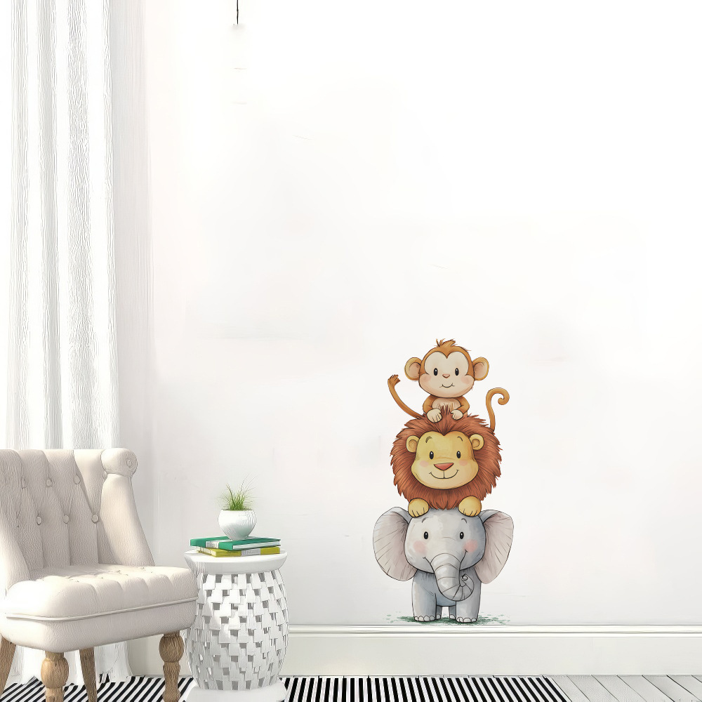 Cute Forest Animals Wall Stick - Baby Nursery Vinyl Wall Stickers recension och pris