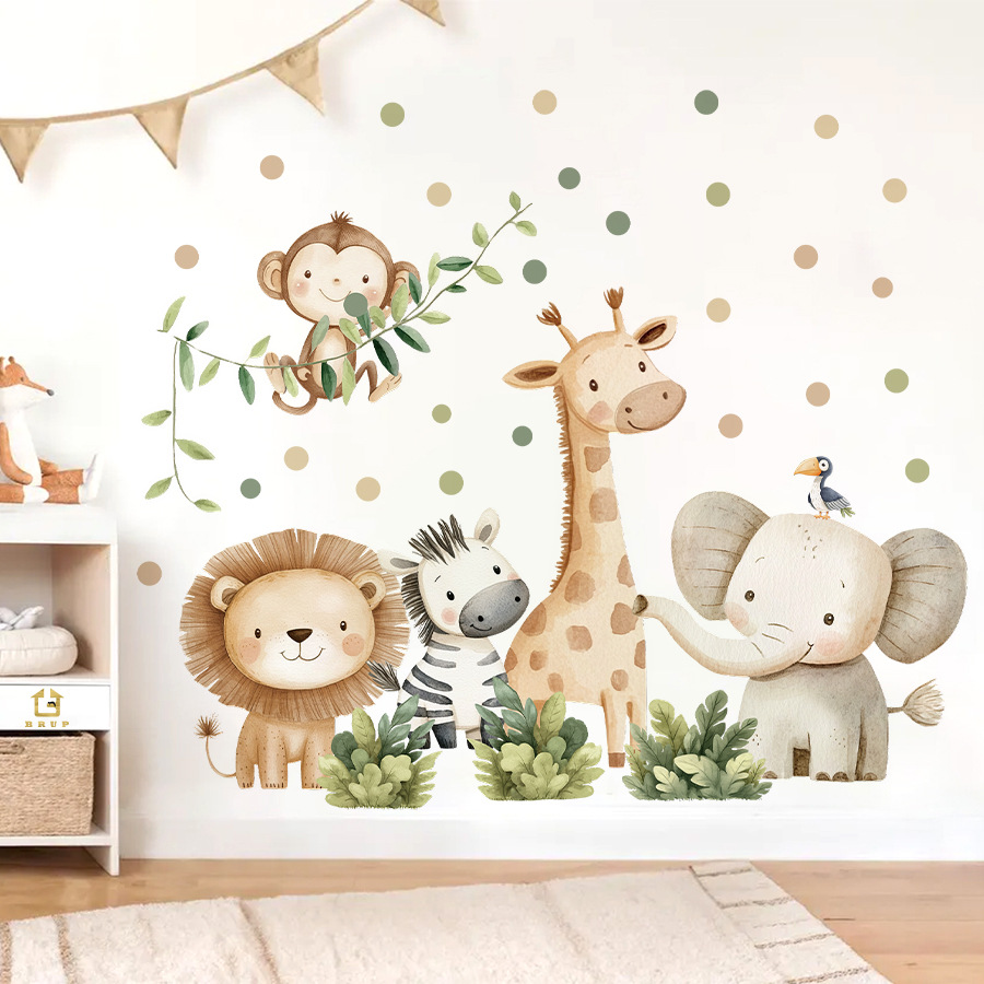 Boho Forest Animals Wall Stick - Baby Nursery Items recension och pris