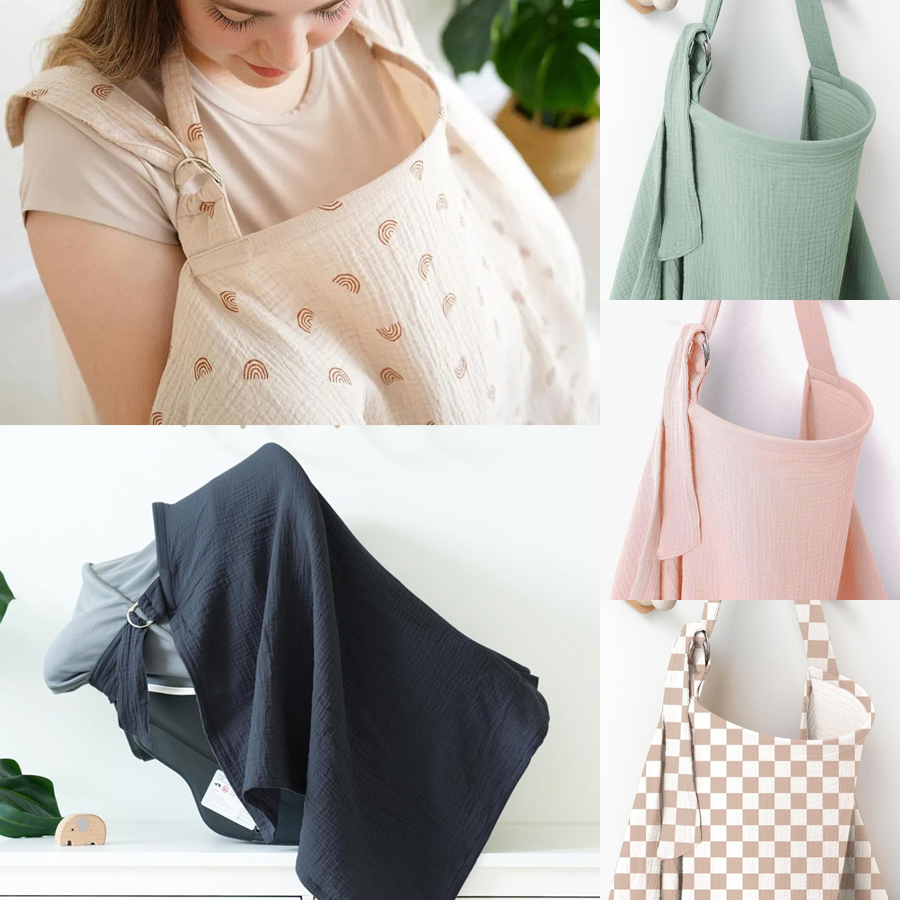 Muslin Breastfeeding Cover Por - Nursing Cover Breastfeeding recension och pris