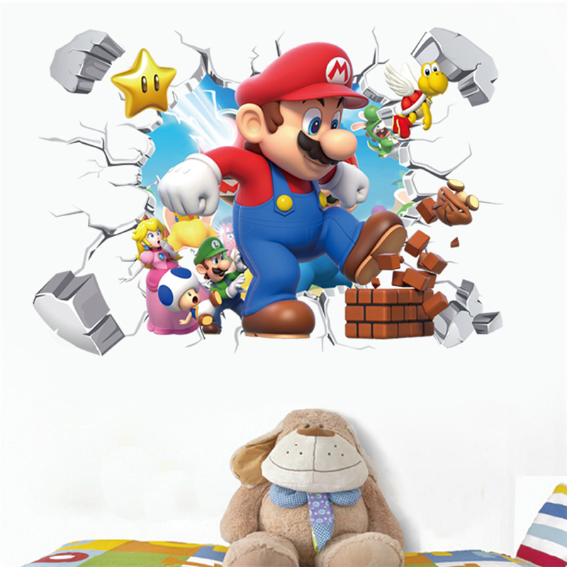3D Cartoon Anime Game Characte - Baby Nursery Stickers recension och pris