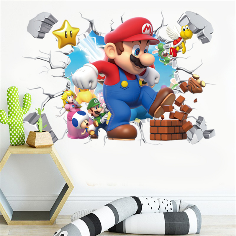 3D Cartoon Anime Game Characte - Baby Nursery Stickers recension och pris