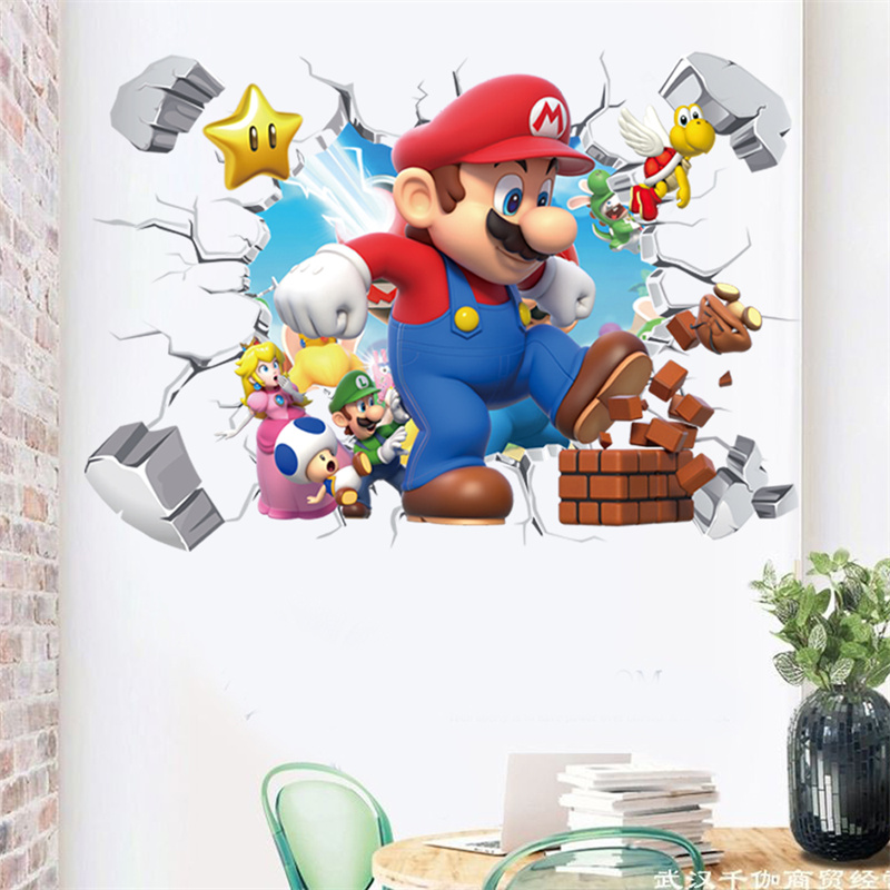 3D Cartoon Anime Game Characte - Baby Nursery Stickers recension och pris