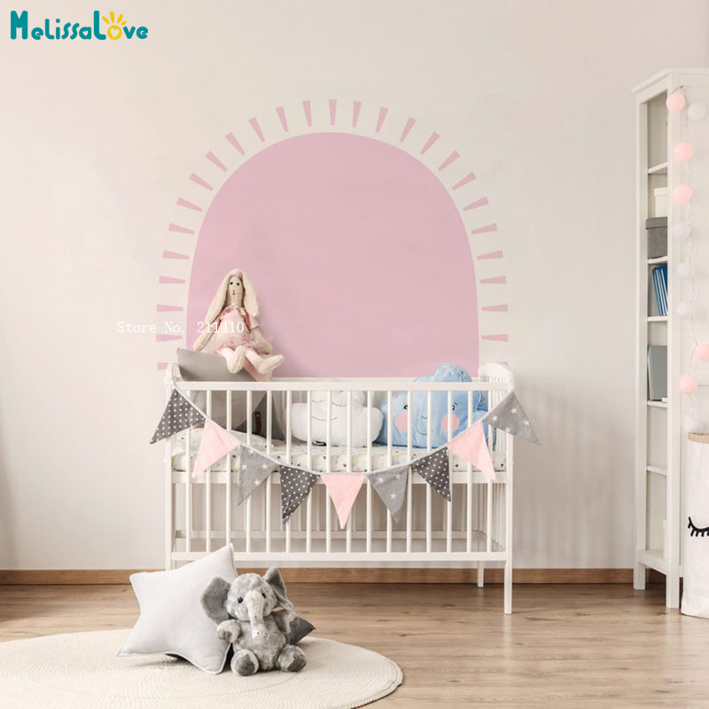 Half Sun Boho Wall Decals Abst - Baby Nursery Stickers recension och pris