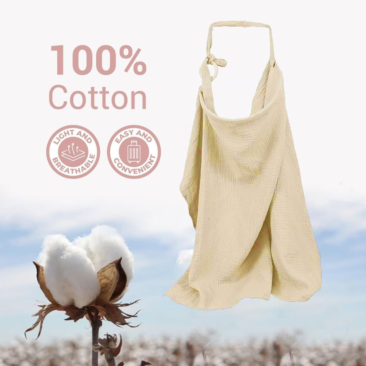 Muslin Nursing Cover for Baby  - Nursing Cover Breastfeeding recension och pris