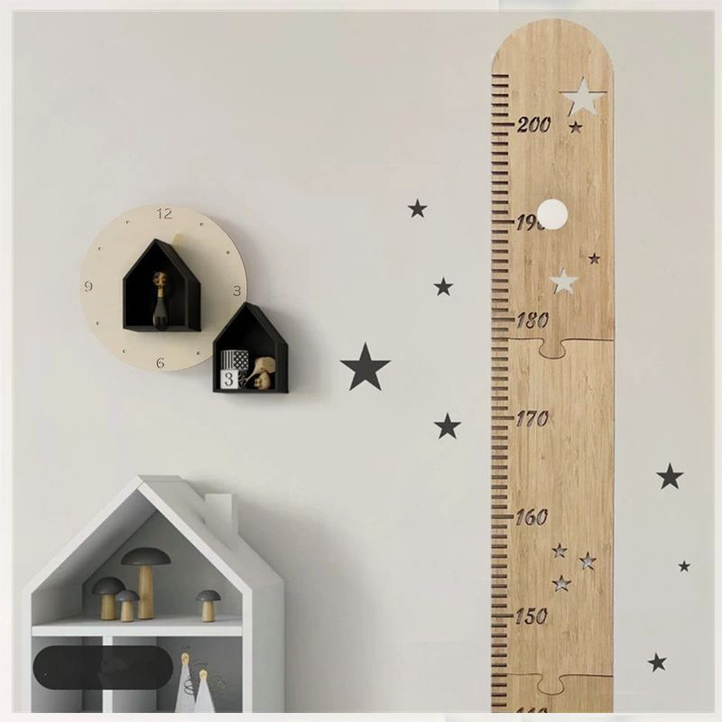 5 Sheets Nordic Wooden Kids He - Baby Nursery Stickers recension och pris