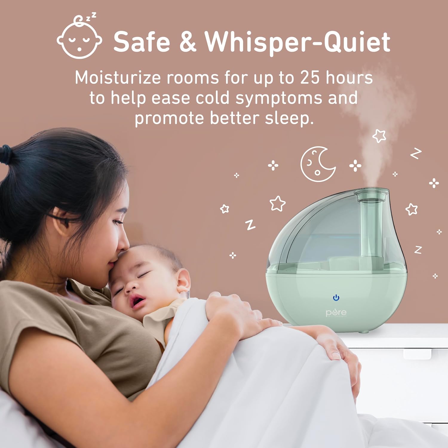 2-in-1 Cool Mist Humidifier &  - Baby Nursery Images Free recension och pris