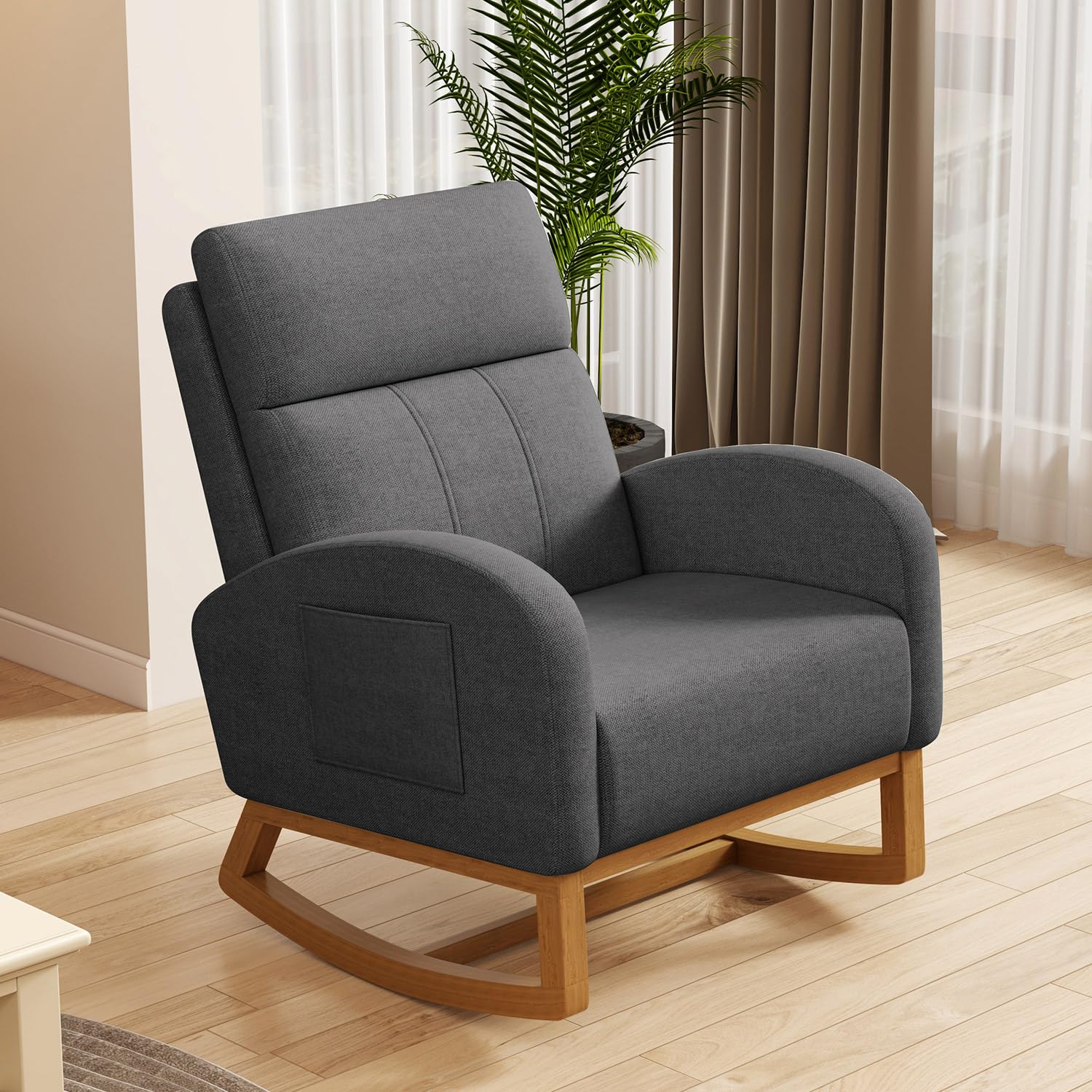 #Comfy High Backrest Upholster - Rocking Chair Nursery recension och pris