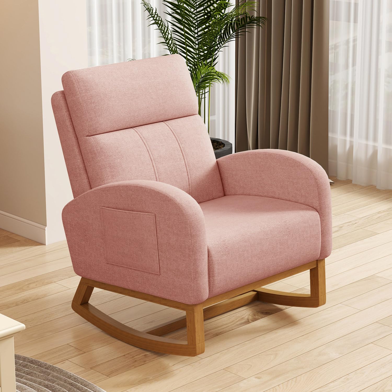 #Comfy High Backrest Upholster - Rocking Chair Nursery recension och pris