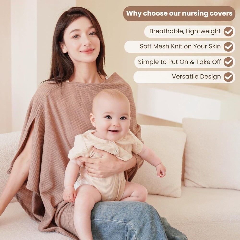 Soft Nursing Cover for Breastf - Nursing Cover Breastfeeding recension och pris