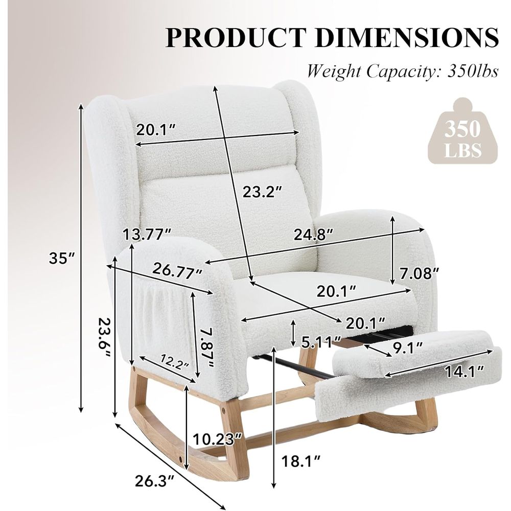 Upholstered Nursery Rocking Ch - Rocking Chair Nursery recension och pris