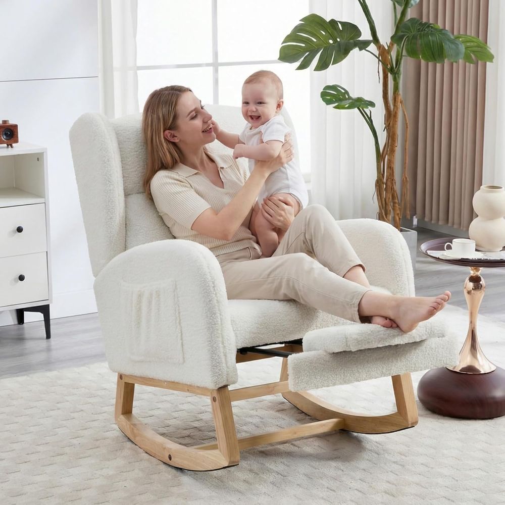 Upholstered Nursery Rocking Ch - Rocking Chair Nursery recension och pris