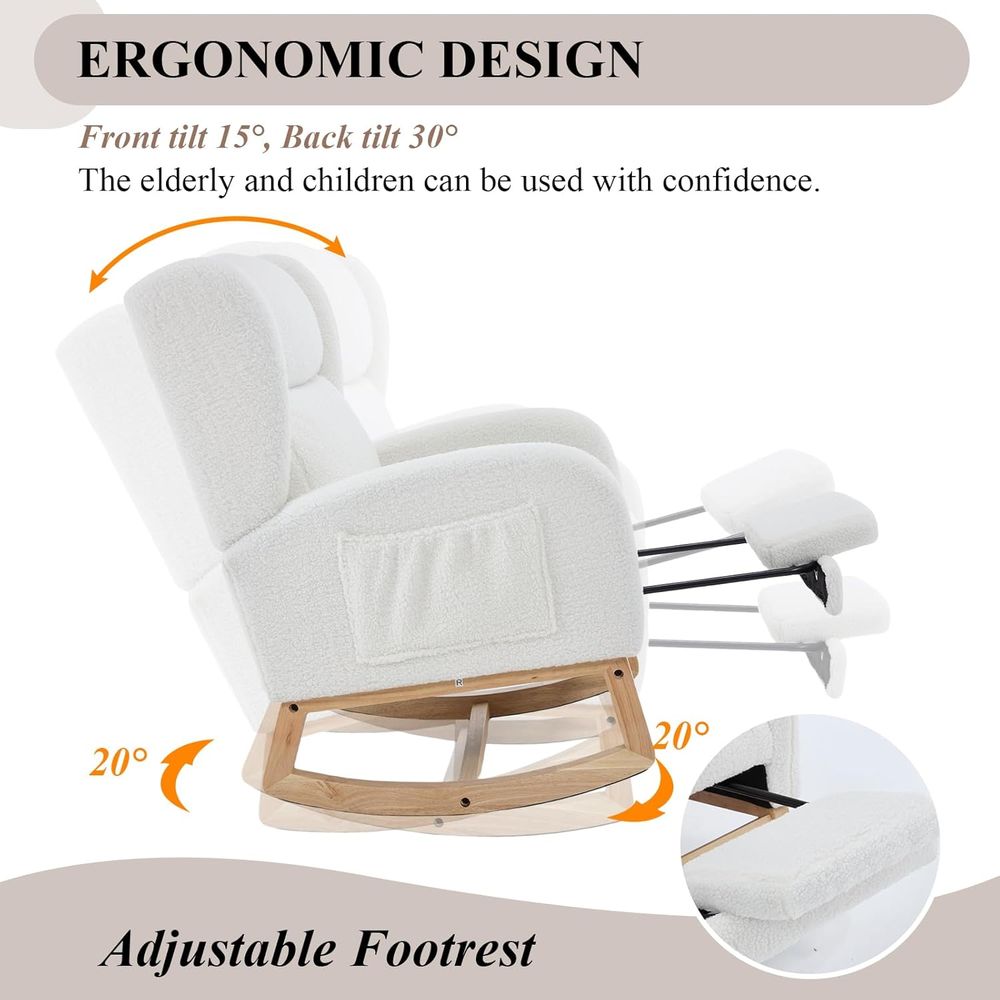 Upholstered Nursery Rocking Ch - Rocking Chair Nursery recension och pris