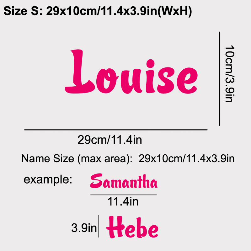 Personalized Name Vinyl Decal  - Baby Nursery Stickers recension och pris