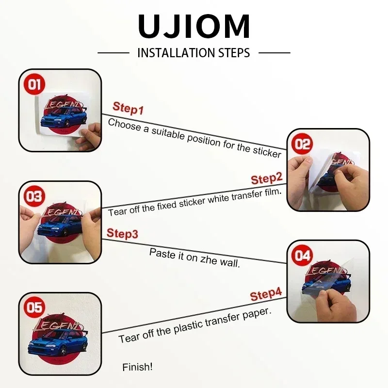 UJIOM Cute Mini Blue Archive C - Baby Nursery Vinyl Wall Stickers recension och pris