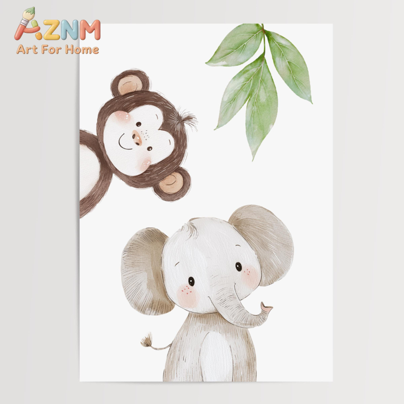 1Pc/3Pcs Safari Animal Nursery - Baby Nursery Animal Theme recension och pris