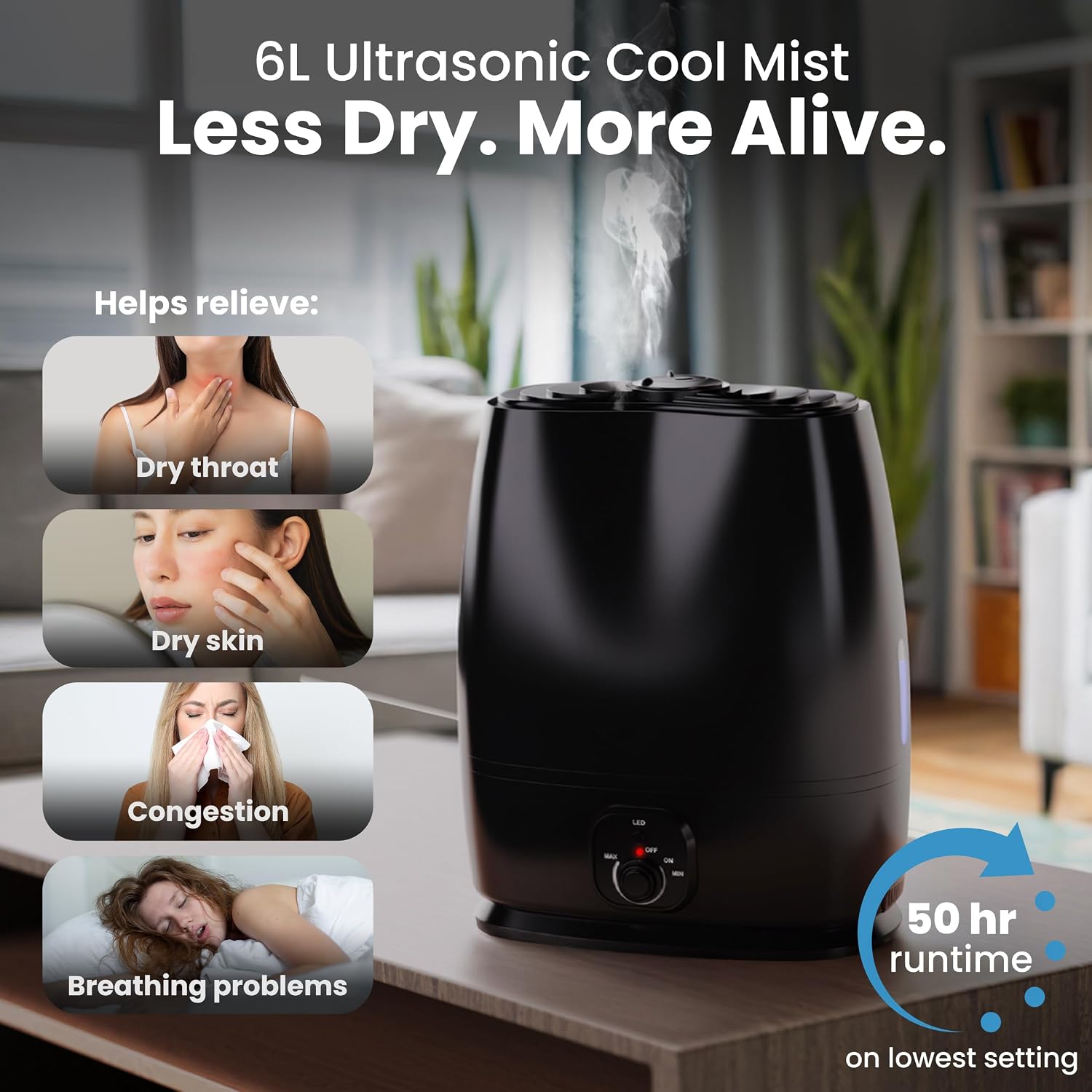 6L Cool Mist Humidifier for Be - Baby Nursery Images Free recension och pris
