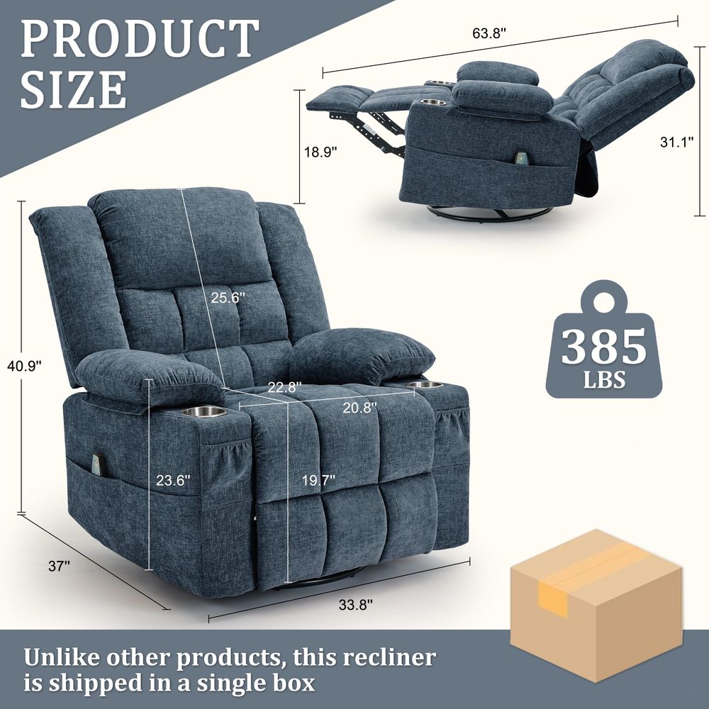 360 Swivel Rocker Recliner for - Rocking Chair Nursery recension och pris