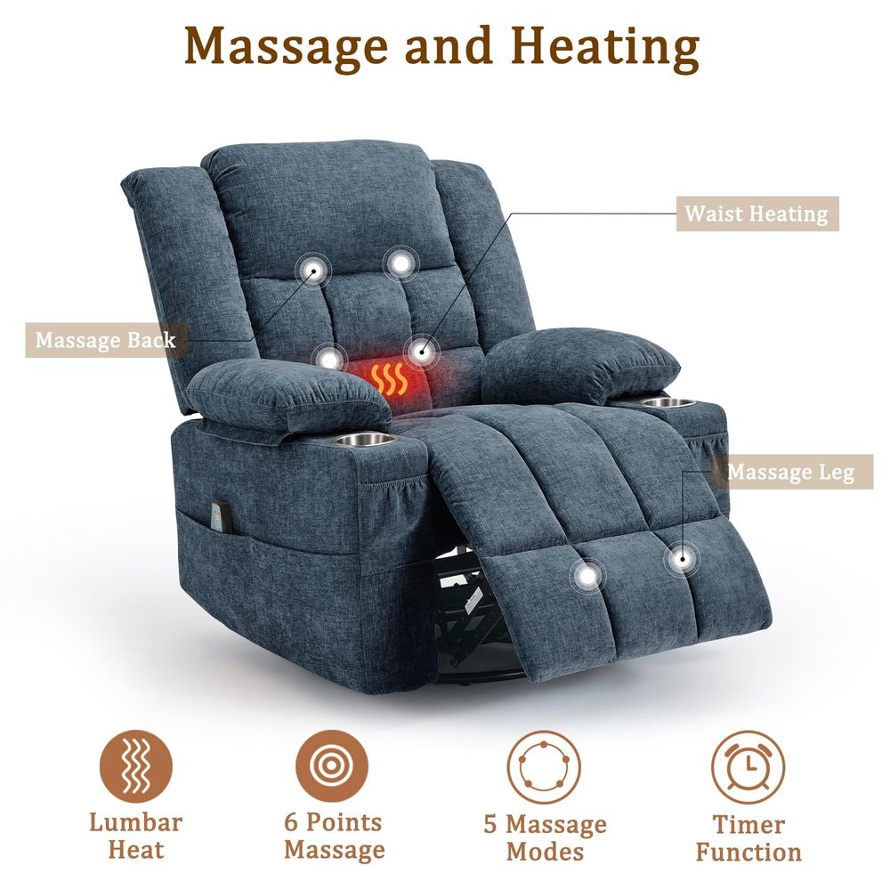 360 Swivel Rocker Recliner for - Rocking Chair Nursery recension och pris