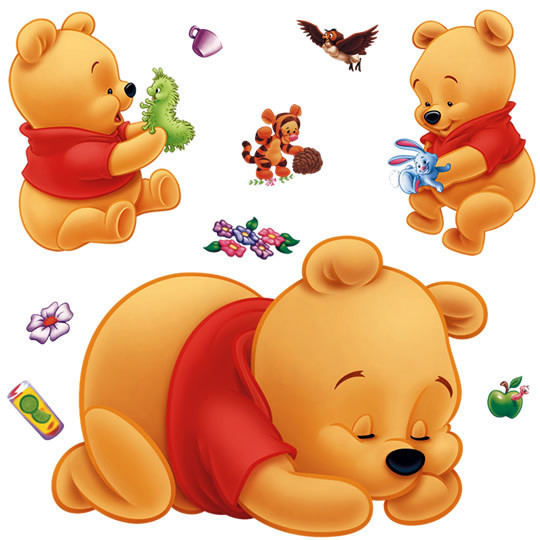3d Winnie The Pooh Wall Sticke - Baby Nursery Winnie The Pooh recension och pris