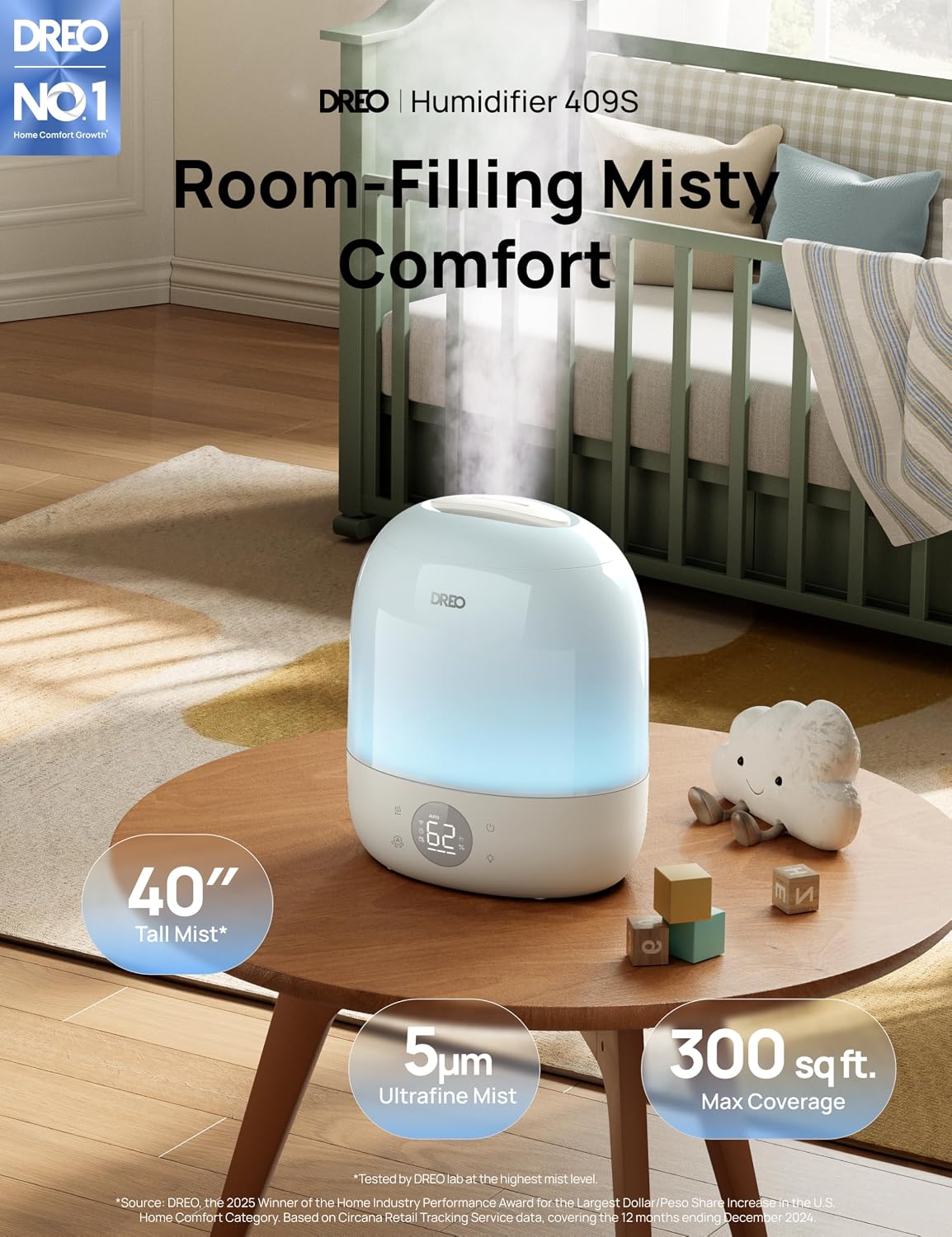 30H Cool Mist Humidifier with  - Baby Nursery Images Free recension och pris