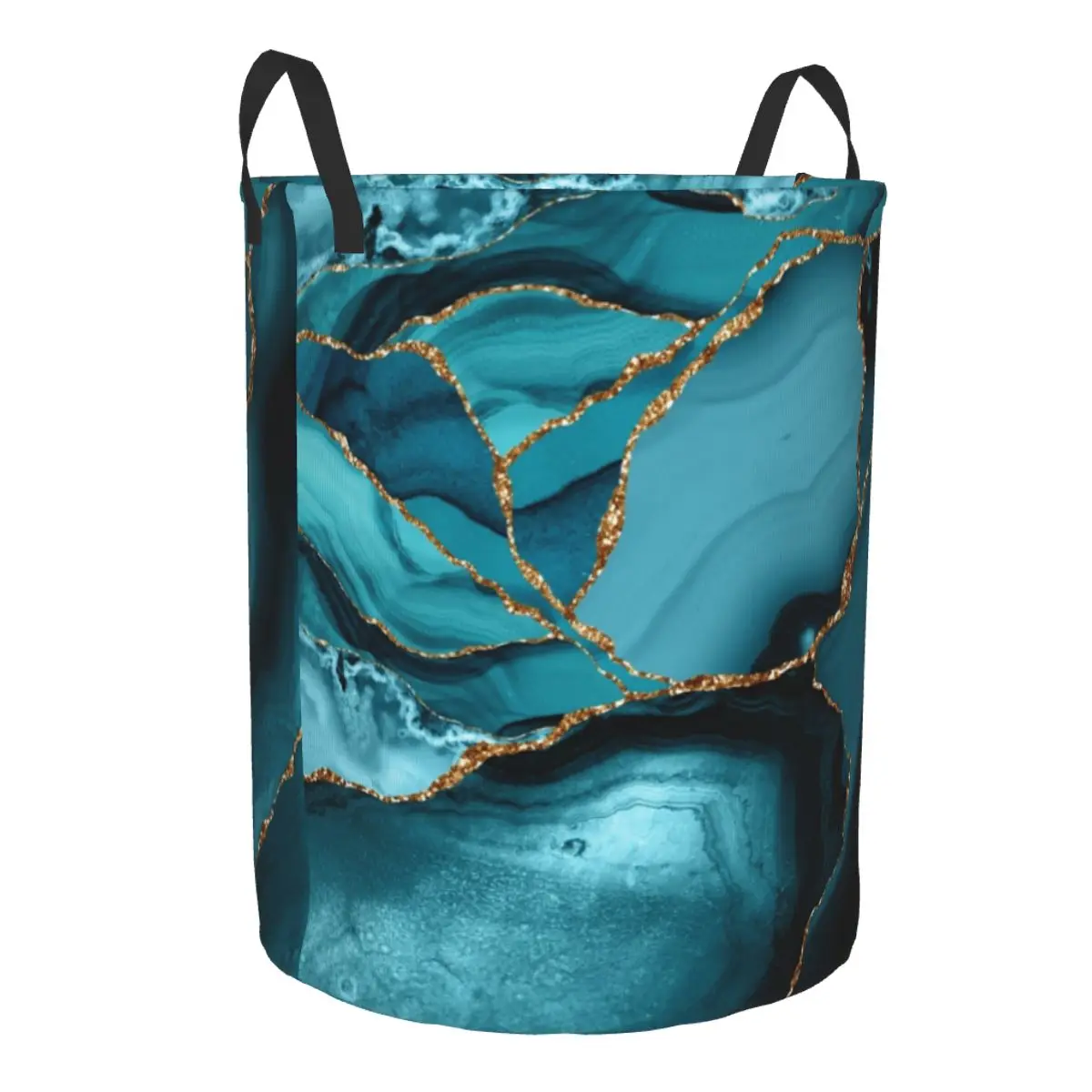 Custom Teal And Gold Marble La - Baby Nursery Hamper recension och pris
