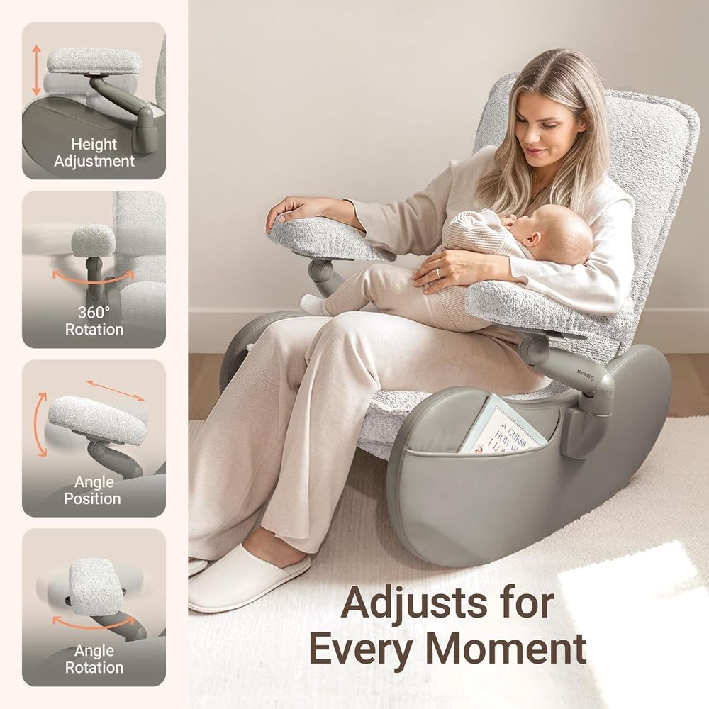 Upholstered Rocking Chair with - Rocking Chair Nursery recension och pris