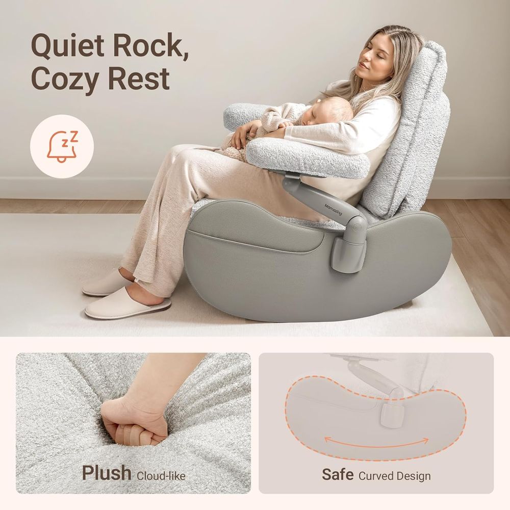 Upholstered Rocking Chair with - Rocking Chair Nursery recension och pris