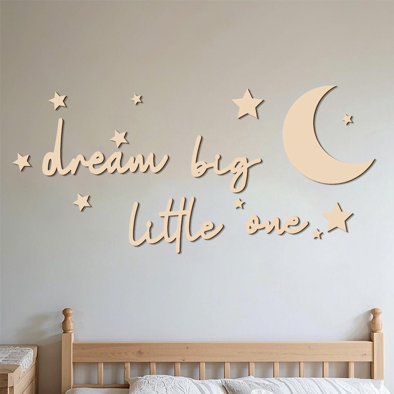 Dream Big Little One Wooden Si - Baby Nursery Letters recension och pris