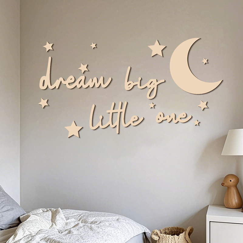 Dream Big Little One Wooden Si - Baby Nursery Letters recension och pris