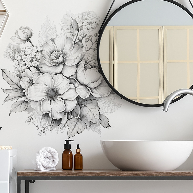 Flower Vinyl Tile Child Wall S - Baby Nursery Decor Girl recension och pris