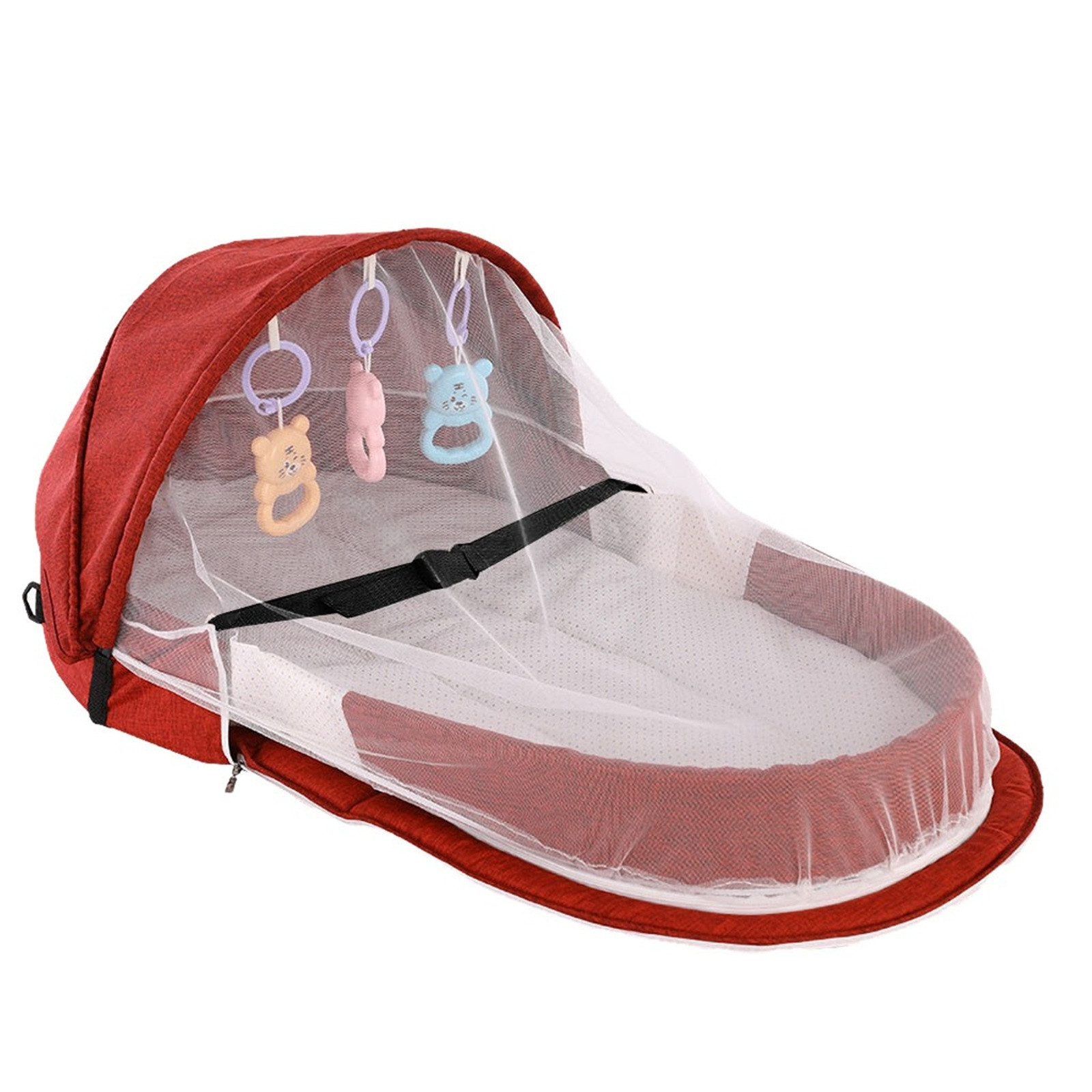 Baby Bed Folding Portable Baby - Baby Nursery Hamper recension och pris