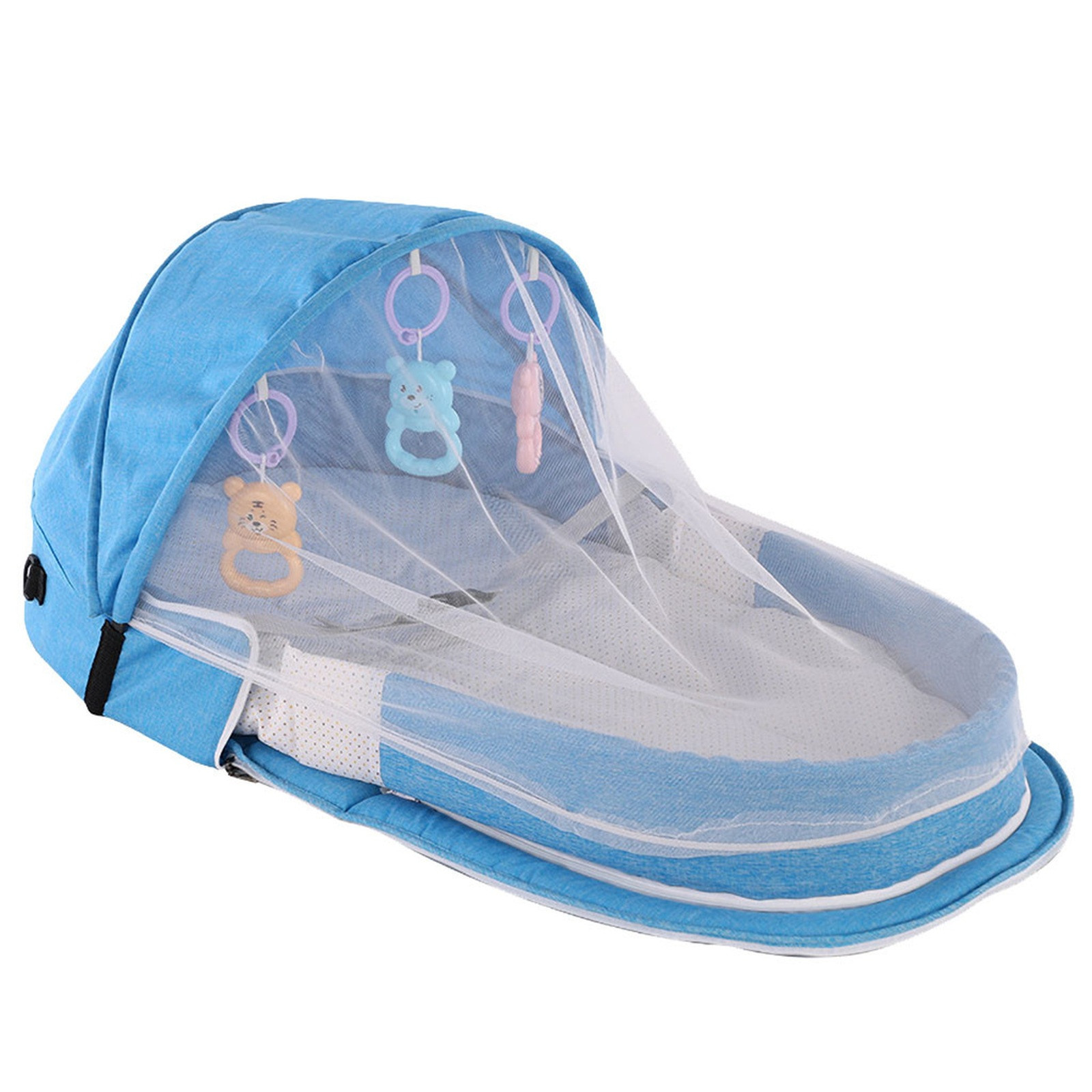 Baby Bed Folding Portable Baby - Baby Nursery Hamper recension och pris