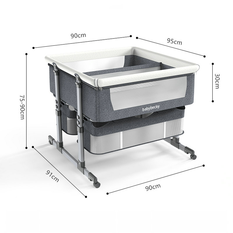 Twins Cradle Crib, Sleeper Bas - Baby Nursery Hamper recension och pris