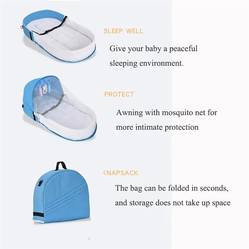Baby Bed Convenient Folding An - Baby Nursery Items recension och pris