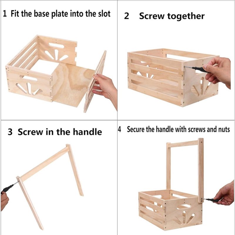 ABFU-Wooden Baby Shower Gift B - Baby Nursery Hamper recension och pris
