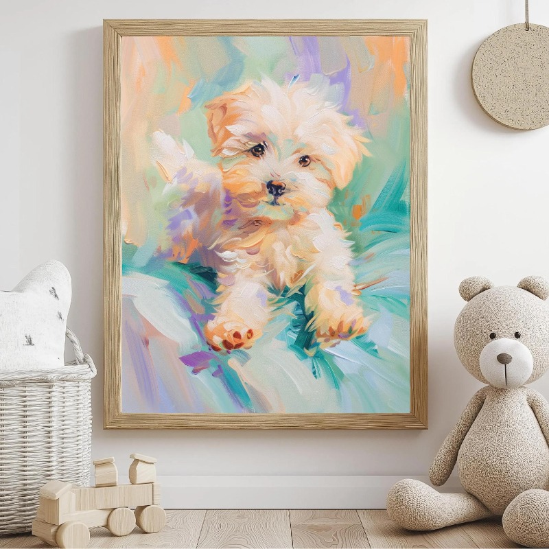 Pastel Animal Canvas Wall Art  - Baby Nursery Animal Theme recension och pris