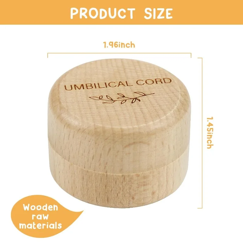 Wooden Baby Umbilical Cord Box - Baby Keepsake Box recension och pris