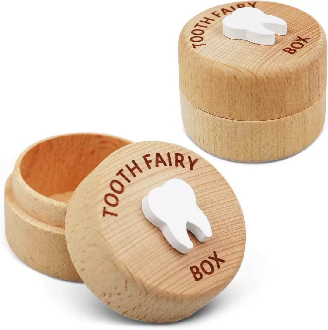1pcs Wooden Baby Tooth Keepsak - Baby Keepsake Box recension och pris
