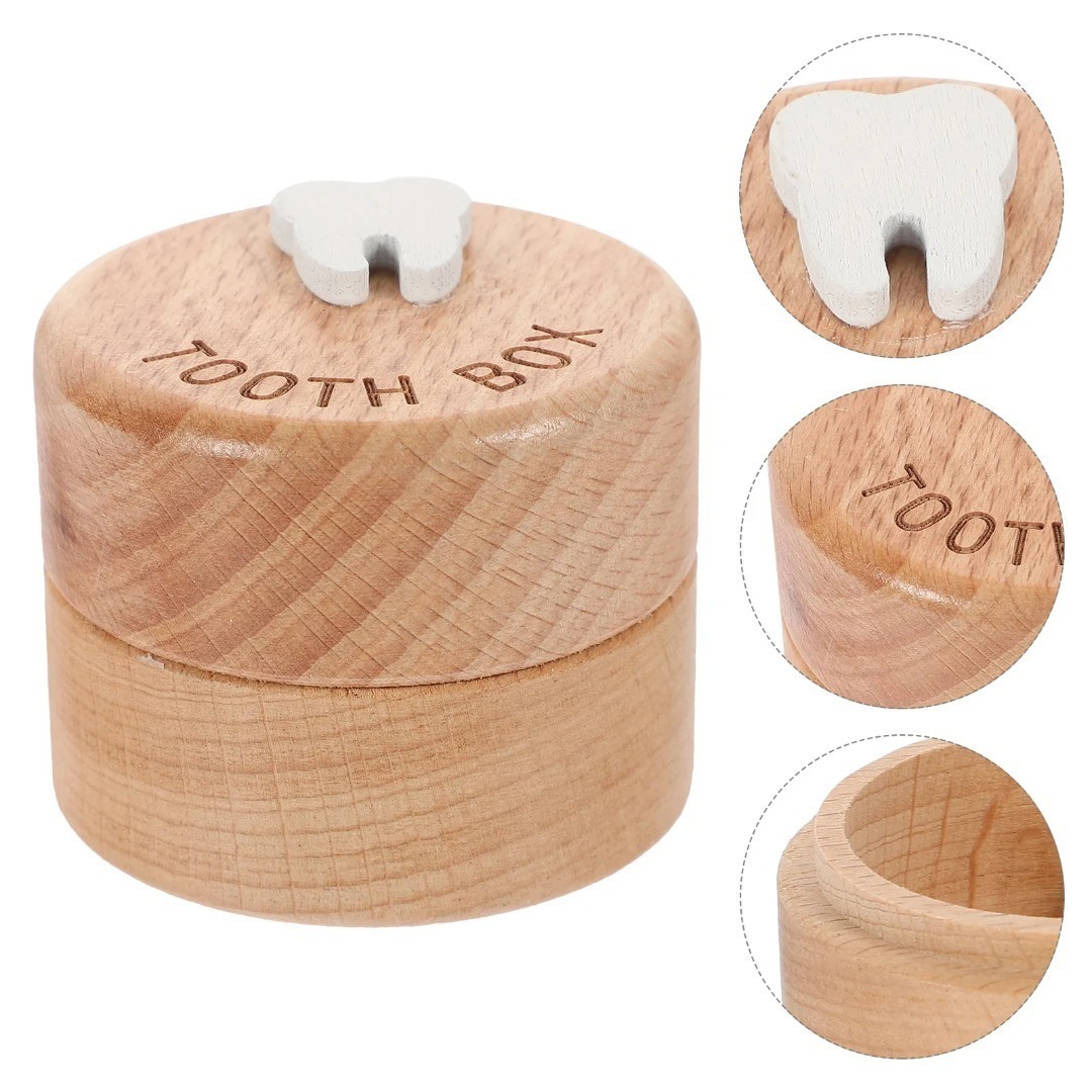 1pcs Wooden Baby Tooth Keepsak - Baby Keepsake Box recension och pris